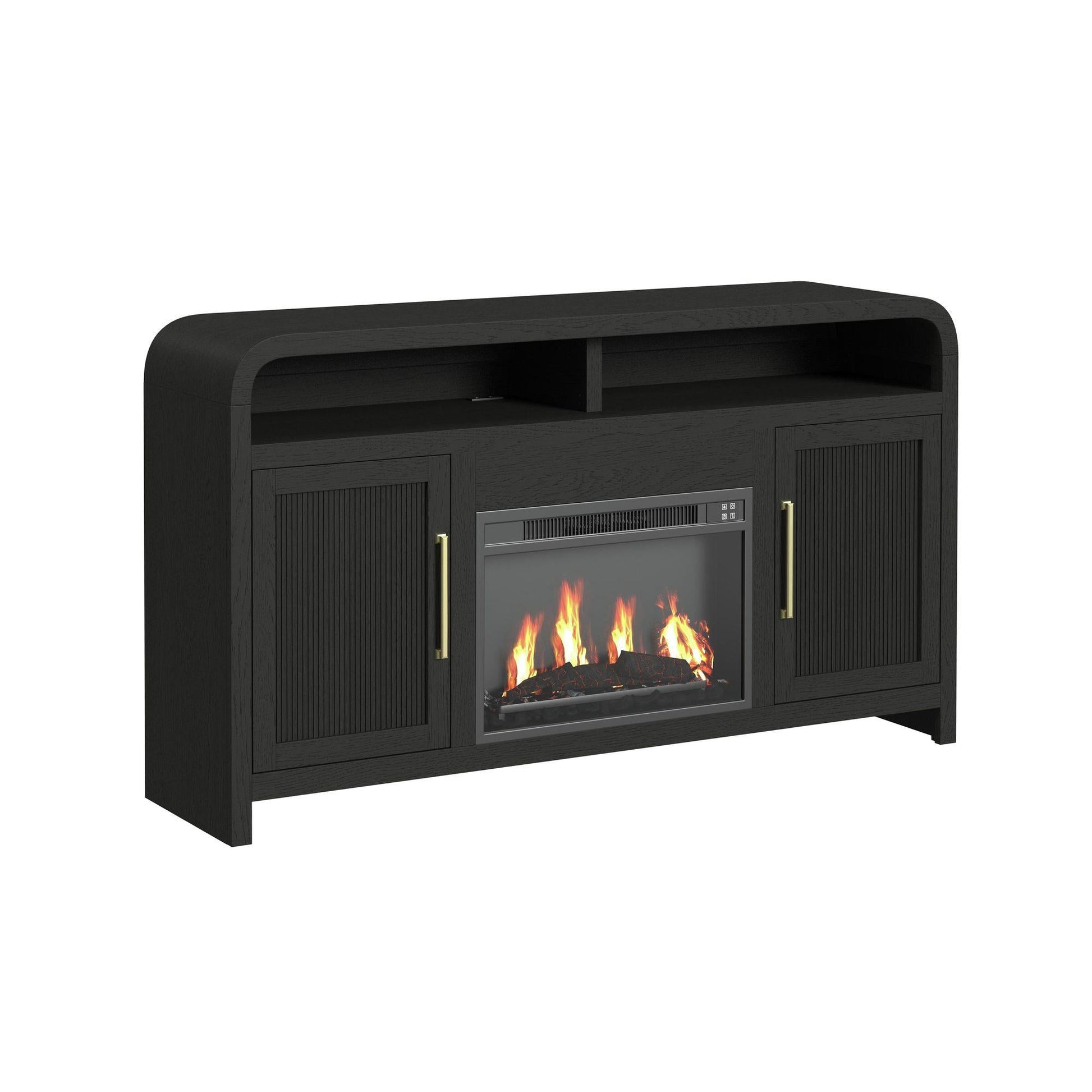 Elements International Ridgemont LA - 14440 - 8W - FP Complete 60" Fireplace Cabinet - American Furniture of Slidell