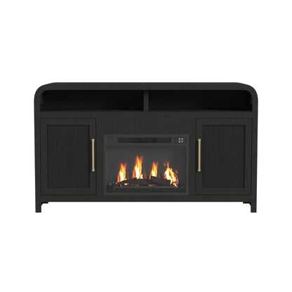 Elements International Ridgemont LA - 14440 - 8W - FP Complete 60" Fireplace Cabinet - American Furniture of Slidell