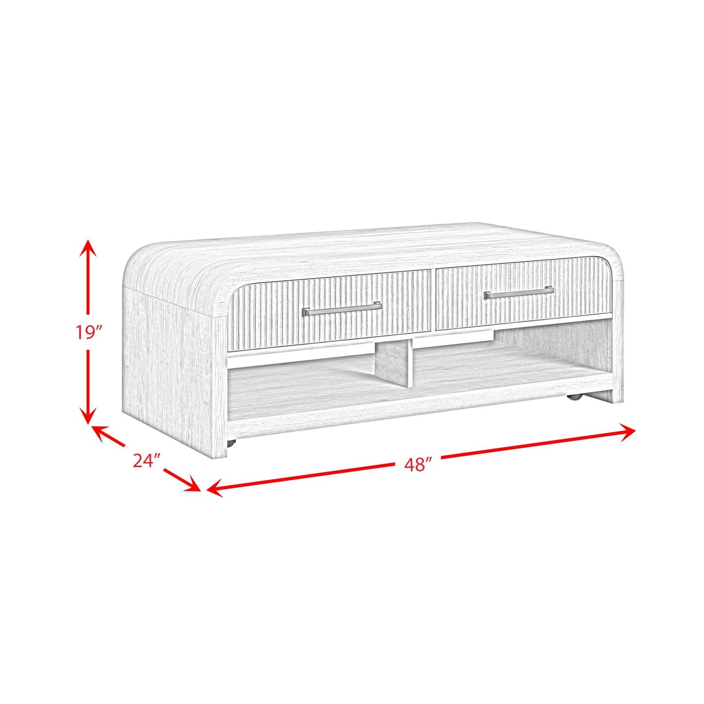 Elements International Ridgemont T - 14440 - 6 - CT Coffee Table - American Furniture of Slidell
