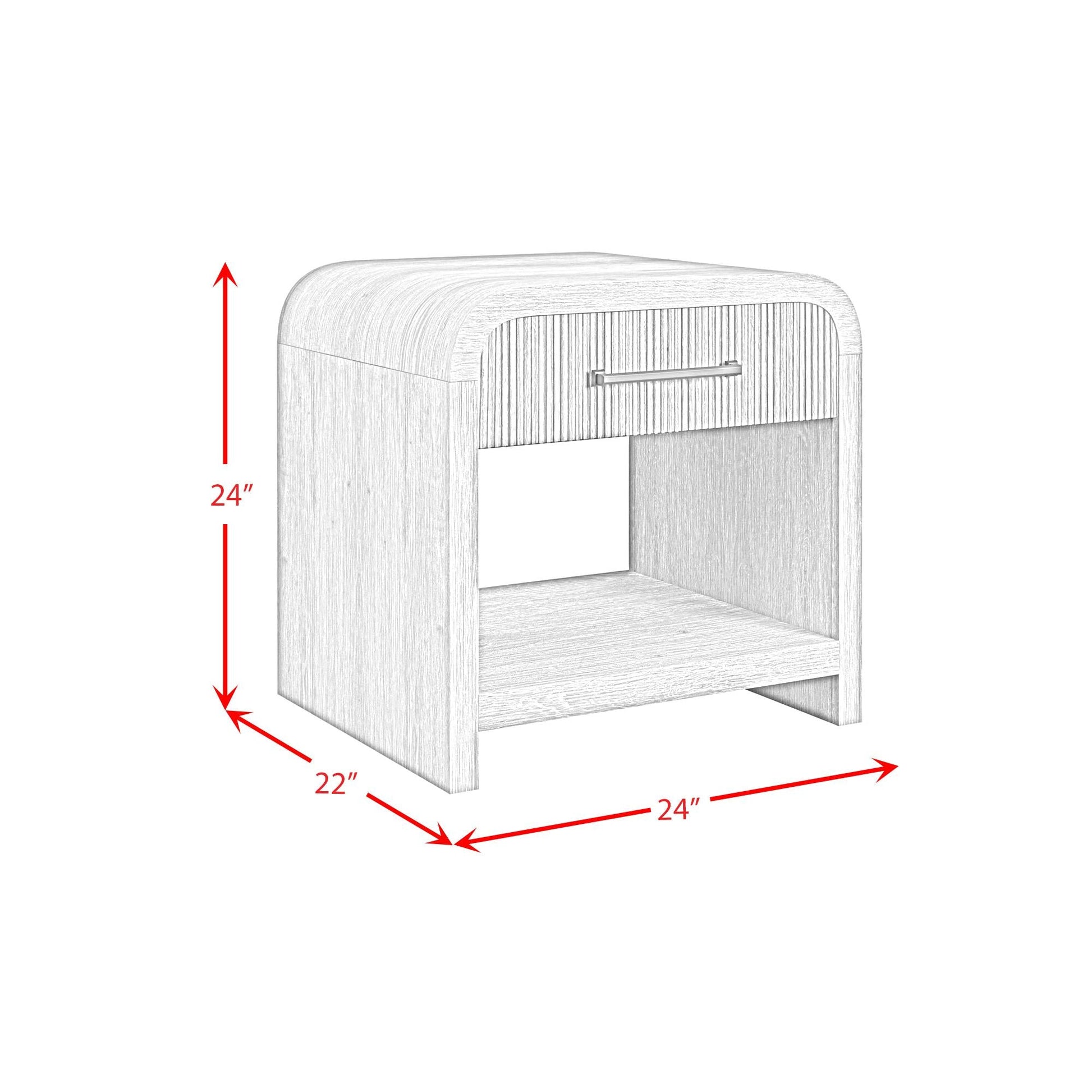 Elements International Ridgemont T - 14440 - 8W - ET End Table - American Furniture of Slidell