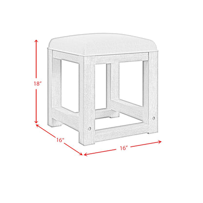 Elements International Ridgemont V - 14440 - 8W - DST Dressing Stool - American Furniture of Slidell