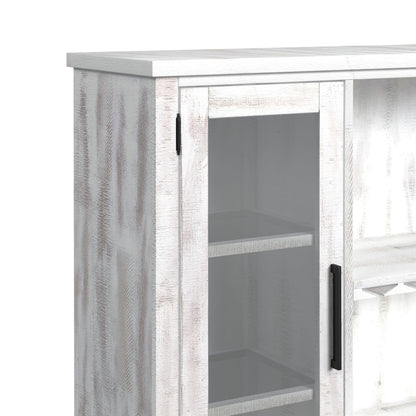 Elements International Rogen Rustic D - 12850 - 7 - BFHT Buffet & Hutch - American Furniture of Slidell