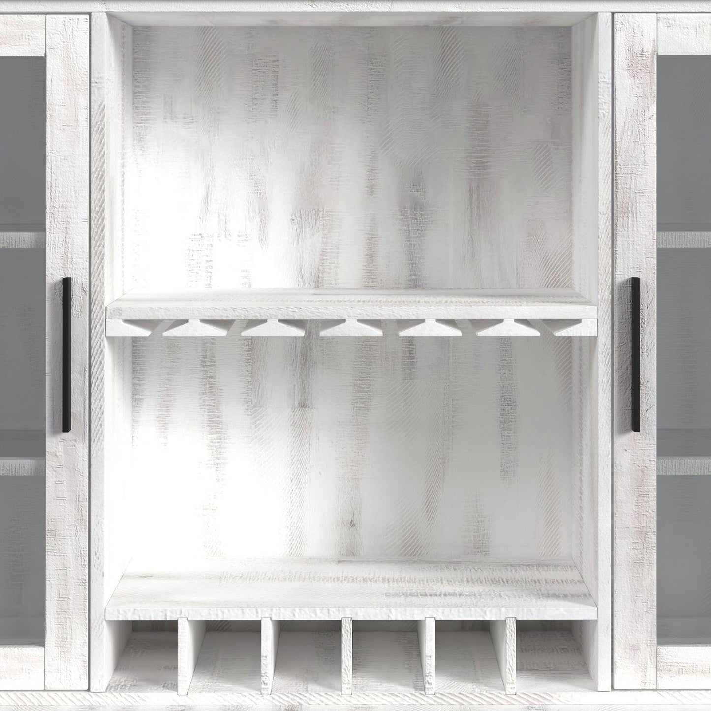 Elements International Rogen Rustic D - 12850 - 7 - BFHT Buffet & Hutch - American Furniture of Slidell