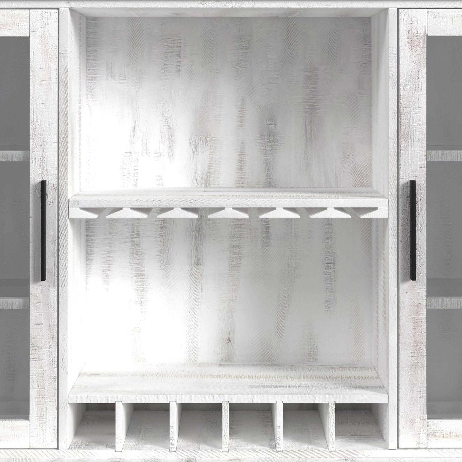 Elements International Rogen Rustic D - 12850 - 7 - BFHT Buffet & Hutch - American Furniture of Slidell