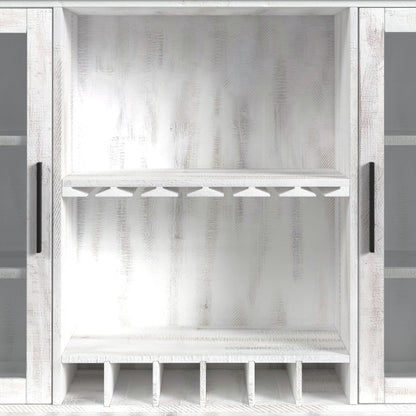 Elements International Rogen Rustic D - 12850 - 7 - BFHT Buffet & Hutch - American Furniture of Slidell