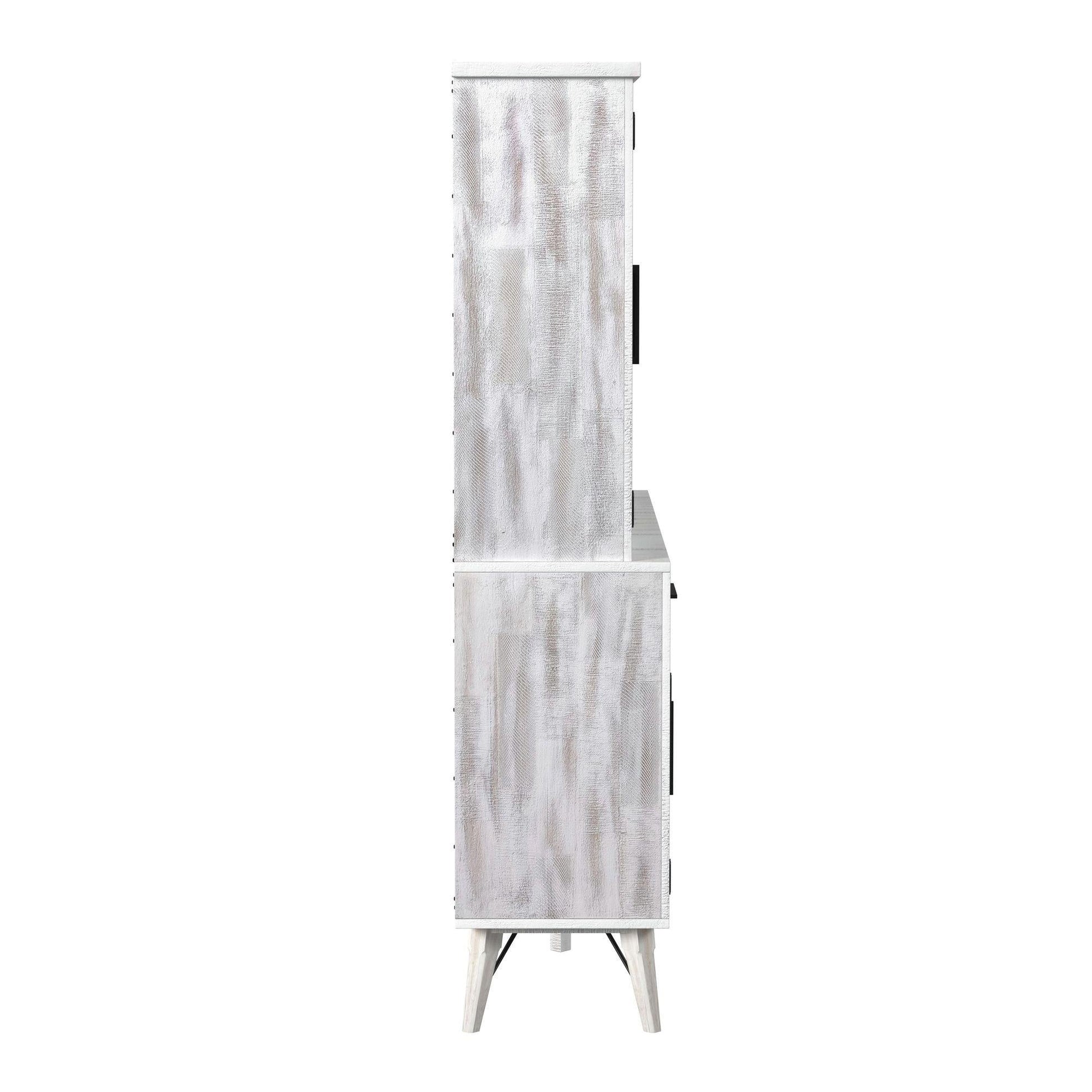 Elements International Rogen Rustic D - 12850 - 7 - BFHT Buffet & Hutch - American Furniture of Slidell