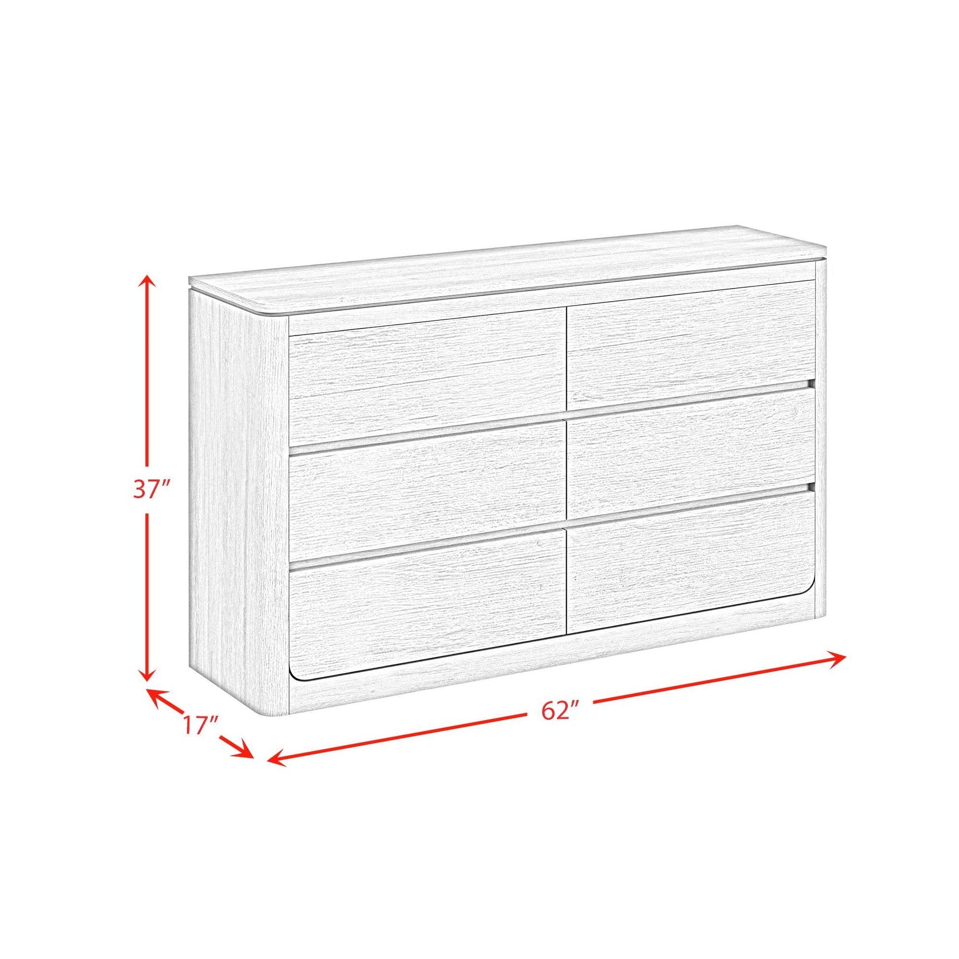 Elements International Rosalie B - 16860 - 8 - DR Dresser - American Furniture of Slidell