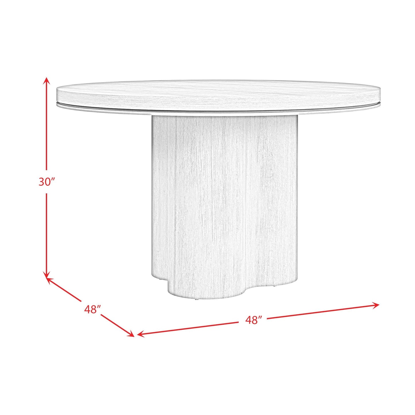 Elements International Rosalie D - 16860 - 6 - RDT Round Dining Table - American Furniture of Slidell