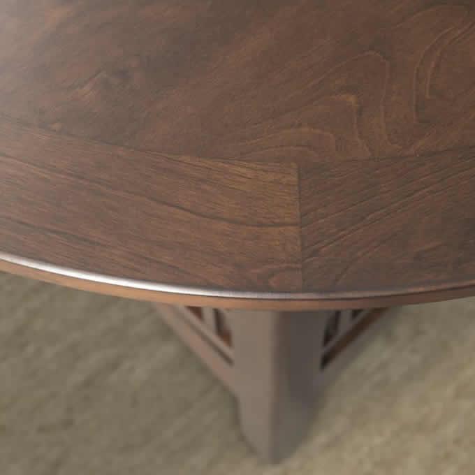 Elements International Round Max Counter Height Dining Table with Pedestal Base DMX100DT - American Furniture of Slidell