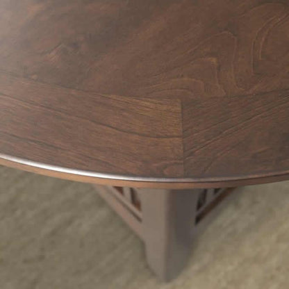 Elements International Round Max Counter Height Dining Table with Pedestal Base DMX100DT - American Furniture of Slidell