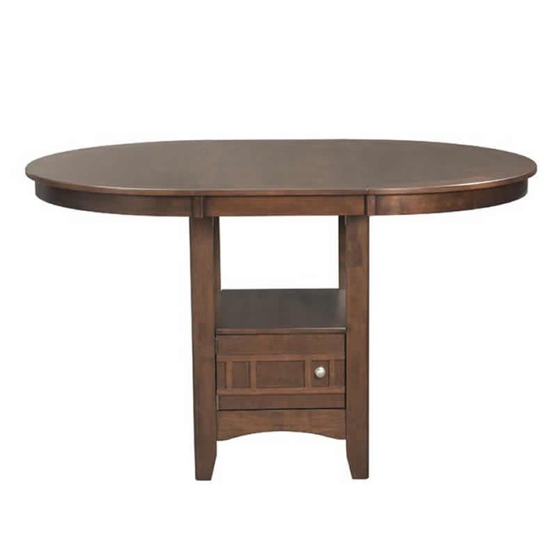 Elements International Round Max Counter Height Dining Table with Pedestal Base DMX100DT - American Furniture of Slidell