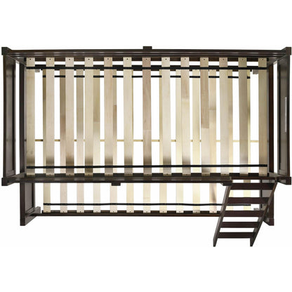 Elements International Sami Twin Over Full Bunk Espresso - American Furniture of Slidell