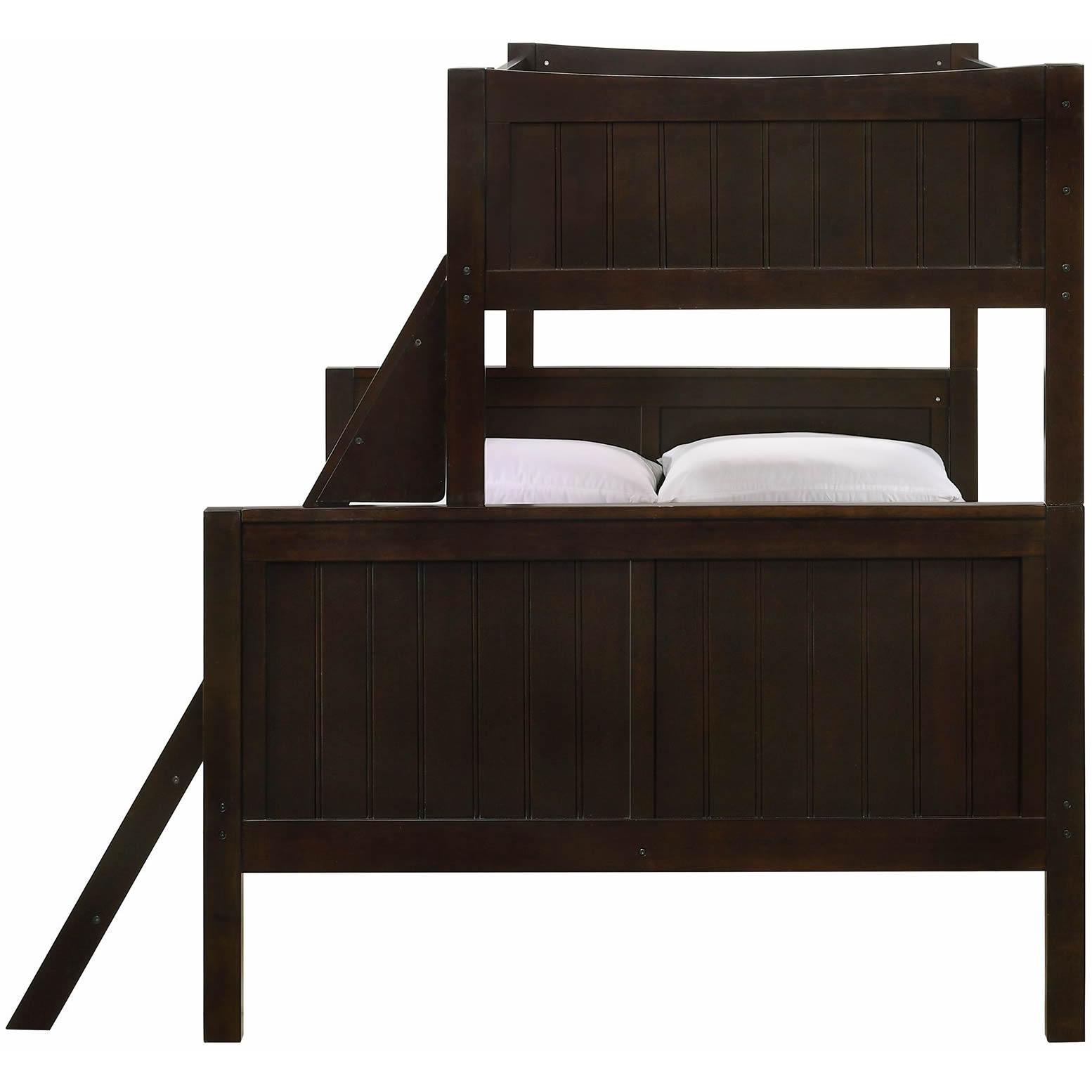 Elements International Sami Twin Over Full Bunk Espresso - American Furniture of Slidell