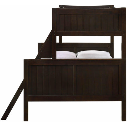 Elements International Sami Twin Over Full Bunk Espresso - American Furniture of Slidell