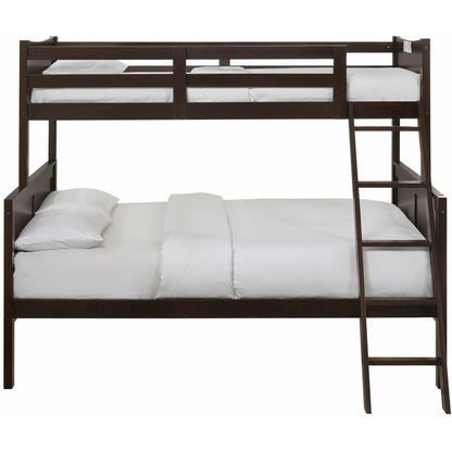 Elements International Sami Twin Over Full Bunk Espresso - American Furniture of Slidell