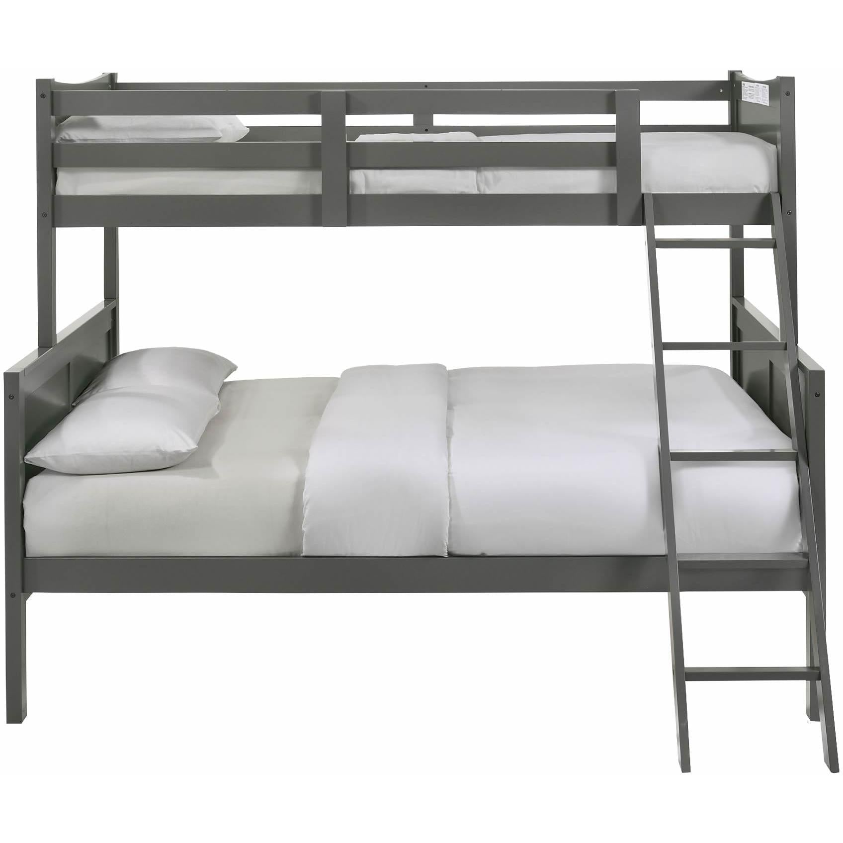 Elements International Sami Twin Over Full Bunk Grey - American Furniture of Slidell