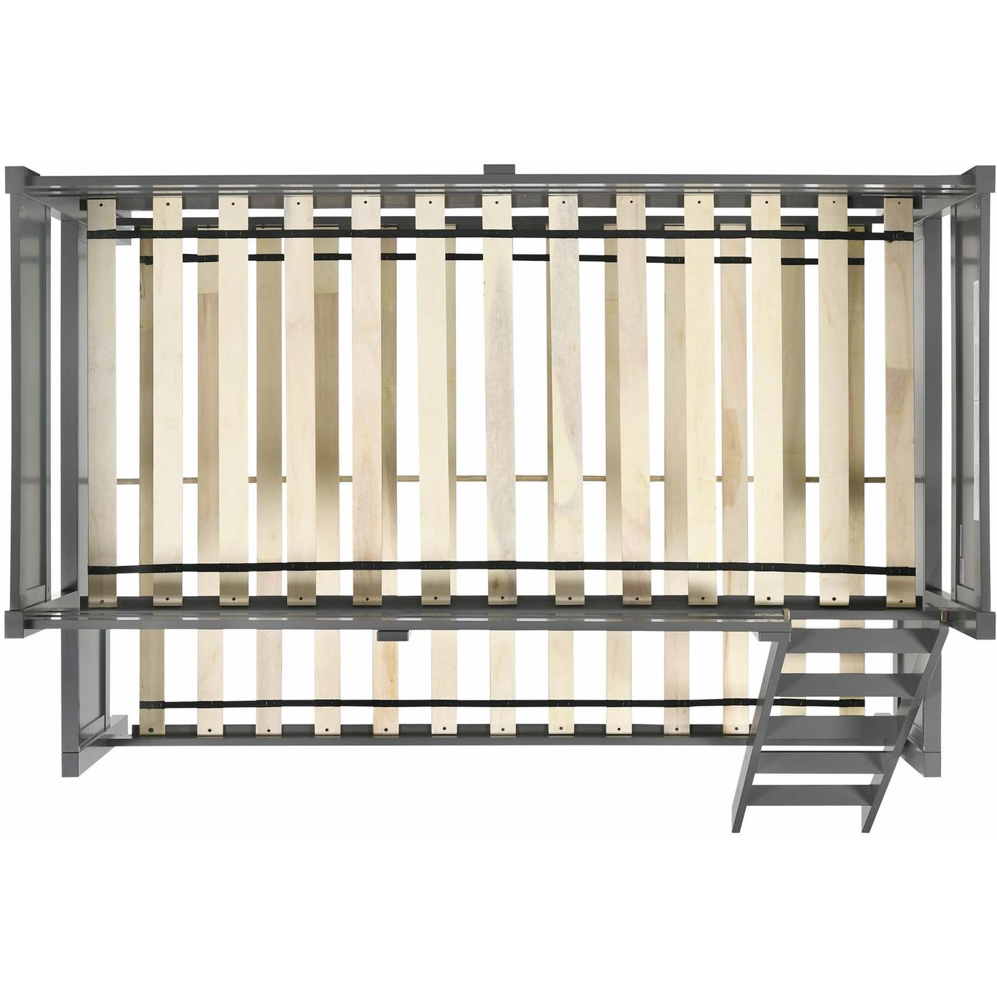 Elements International Sami Twin Over Full Bunk Grey - American Furniture of Slidell