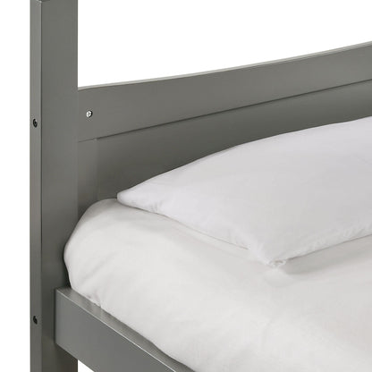 Elements International Sami Twin Over Full Bunk Grey - American Furniture of Slidell