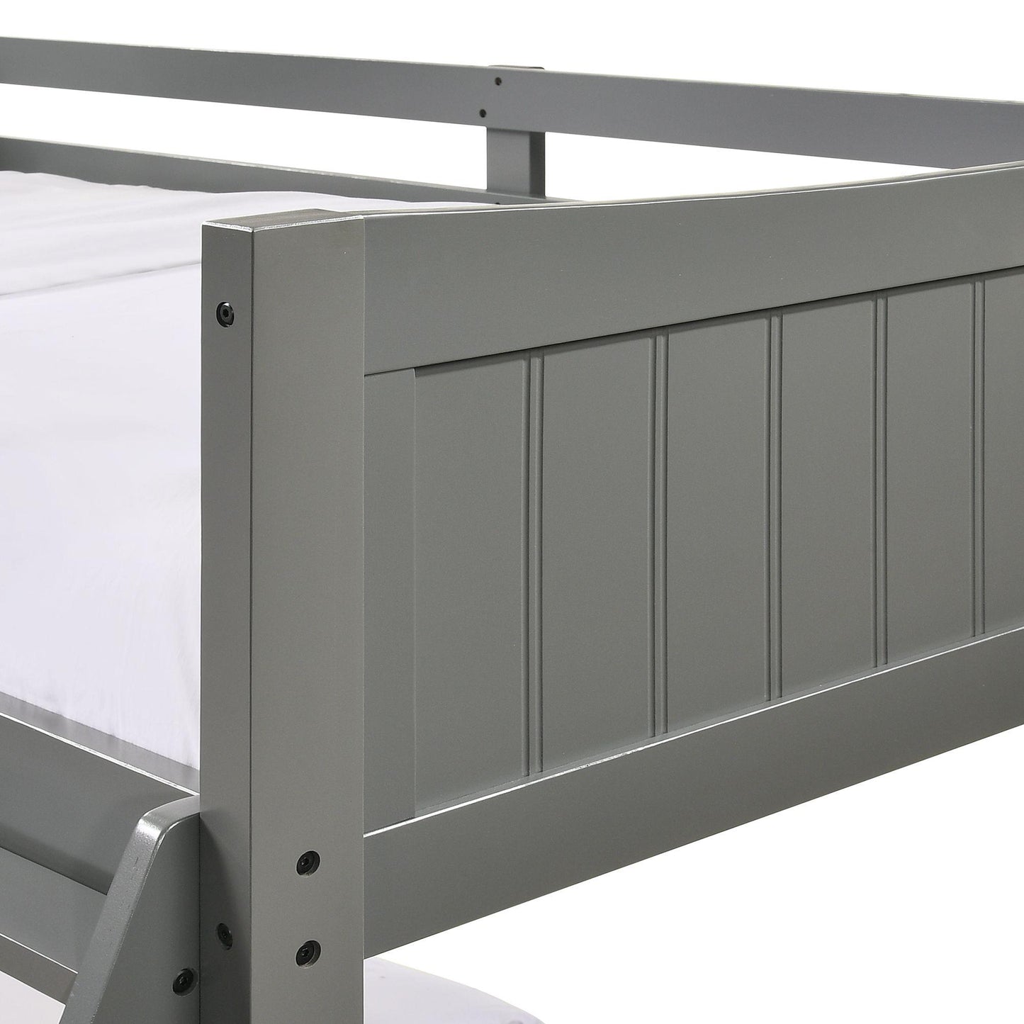 Elements International Sami Twin Over Full Bunk Grey - American Furniture of Slidell
