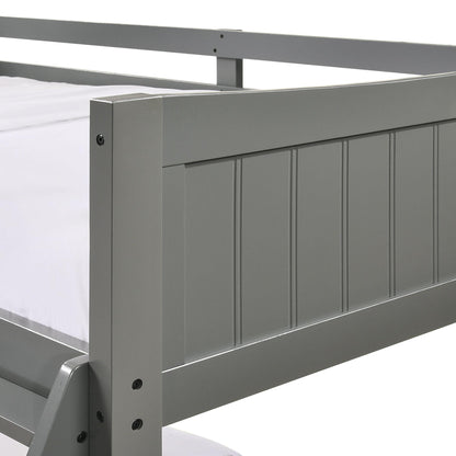 Elements International Sami Twin Over Full Bunk Grey - American Furniture of Slidell