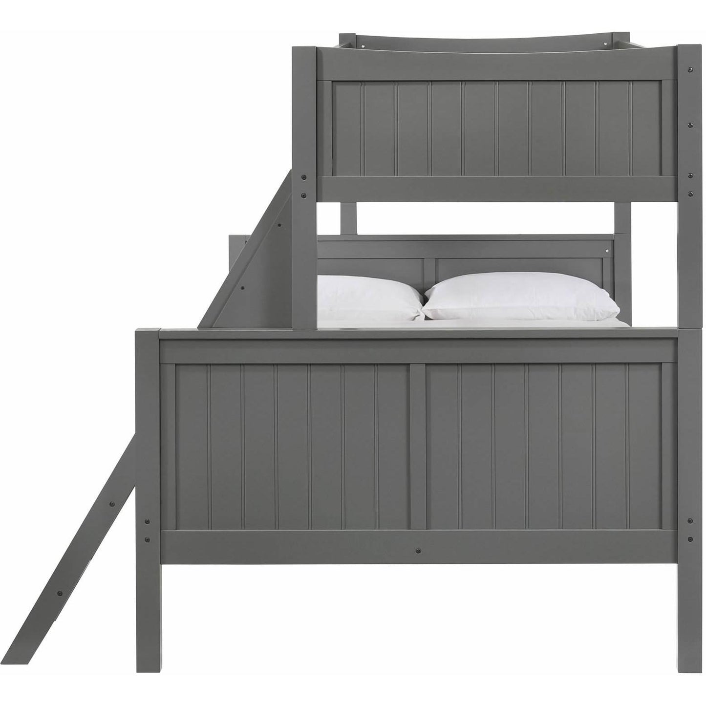 Elements International Sami Twin Over Full Bunk Grey - American Furniture of Slidell
