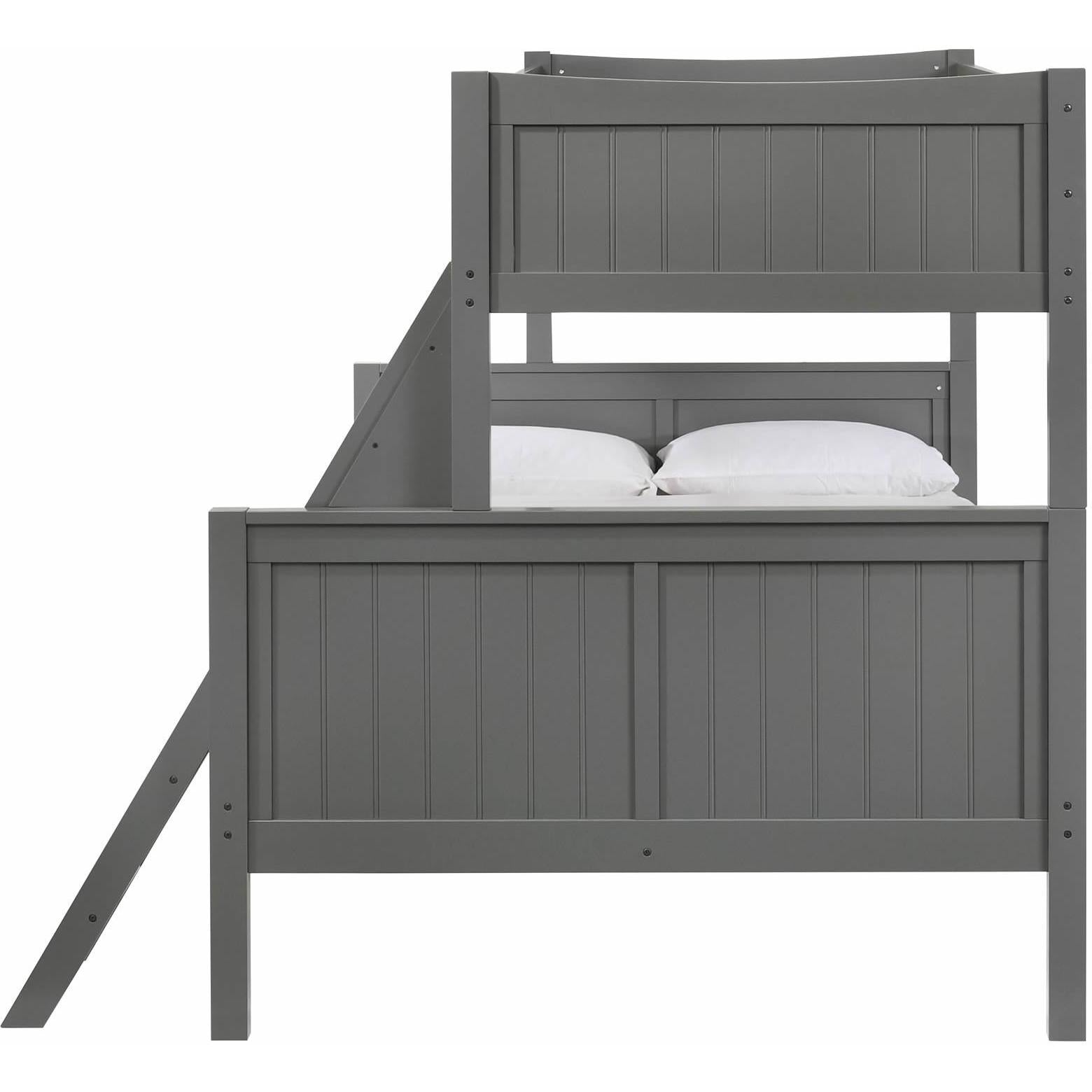 Elements International Sami Twin Over Full Bunk Grey - American Furniture of Slidell