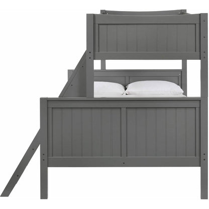Elements International Sami Twin Over Full Bunk Grey - American Furniture of Slidell