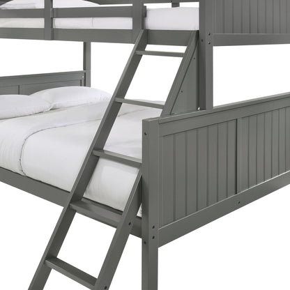 Elements International Sami Twin Over Full Bunk Grey - American Furniture of Slidell