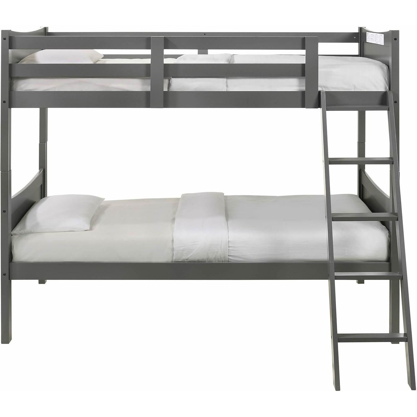 Elements International Sami Twin Over Twin Bunk Grey - American Furniture of Slidell