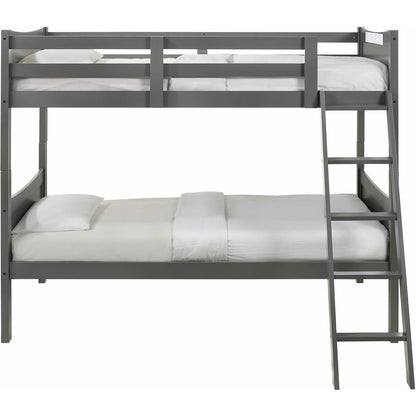 Elements International Sami Twin Over Twin Bunk Grey - American Furniture of Slidell