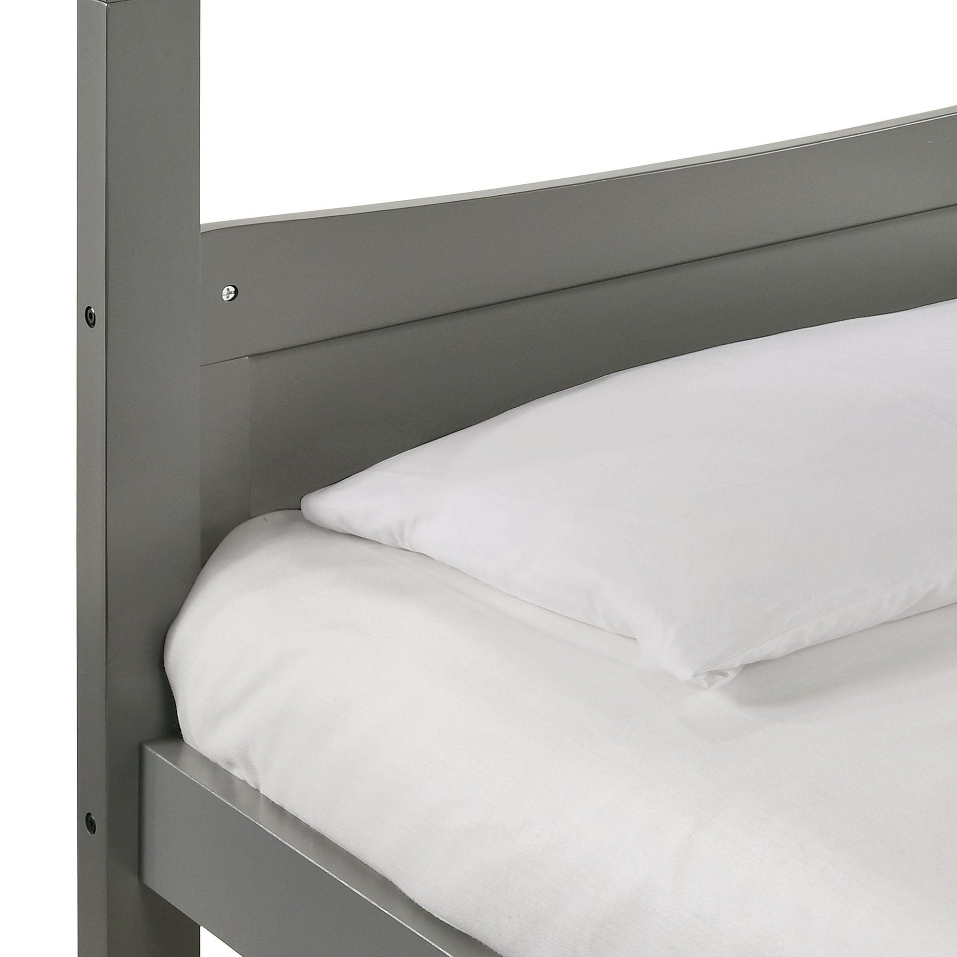 Elements International Sami Twin Over Twin Bunk Grey - American Furniture of Slidell