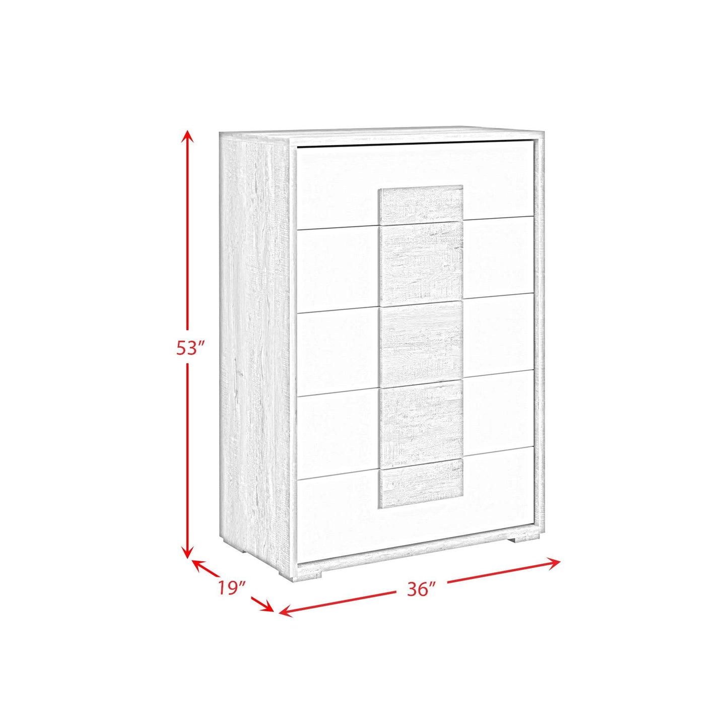 Elements International San Matteo B - 16010 - 7 - CH 5 - Drawer Chest - American Furniture of Slidell