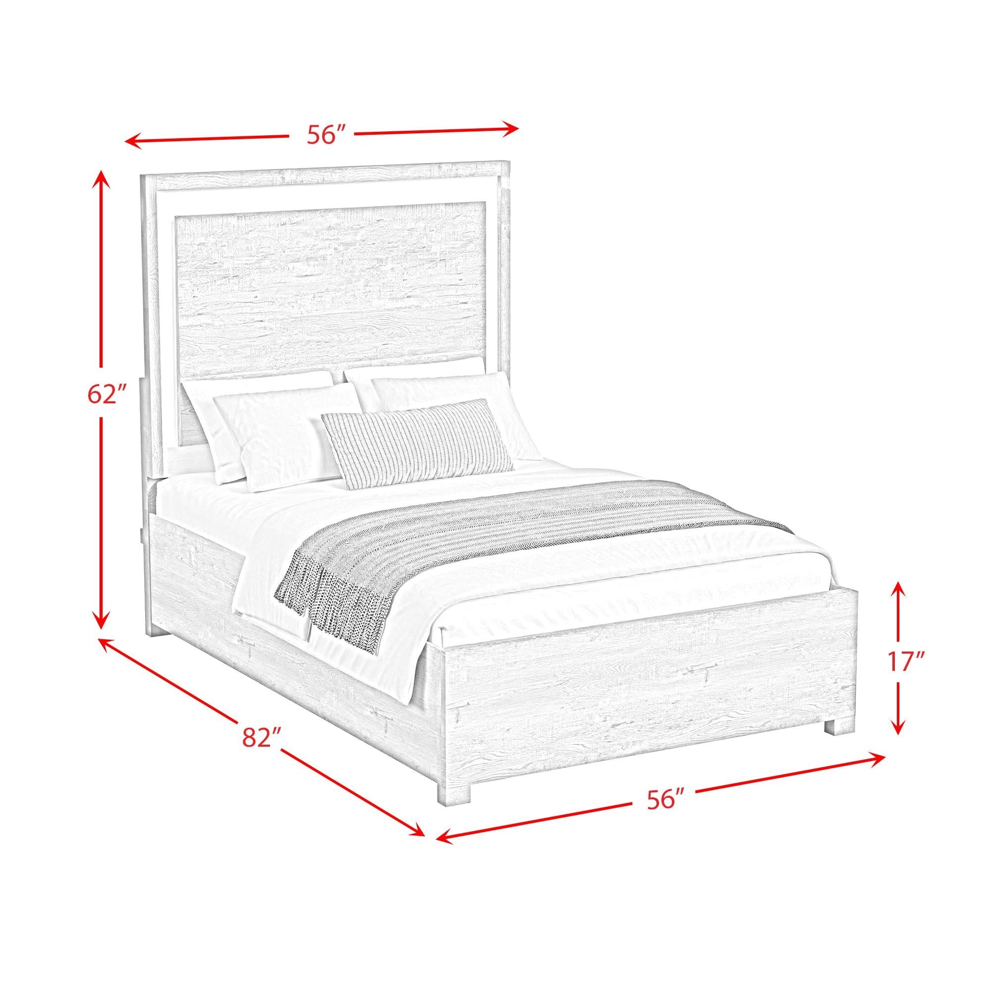 Elements International San Matteo B - 16010 - 7 - FBL Full Bed - American Furniture of Slidell
