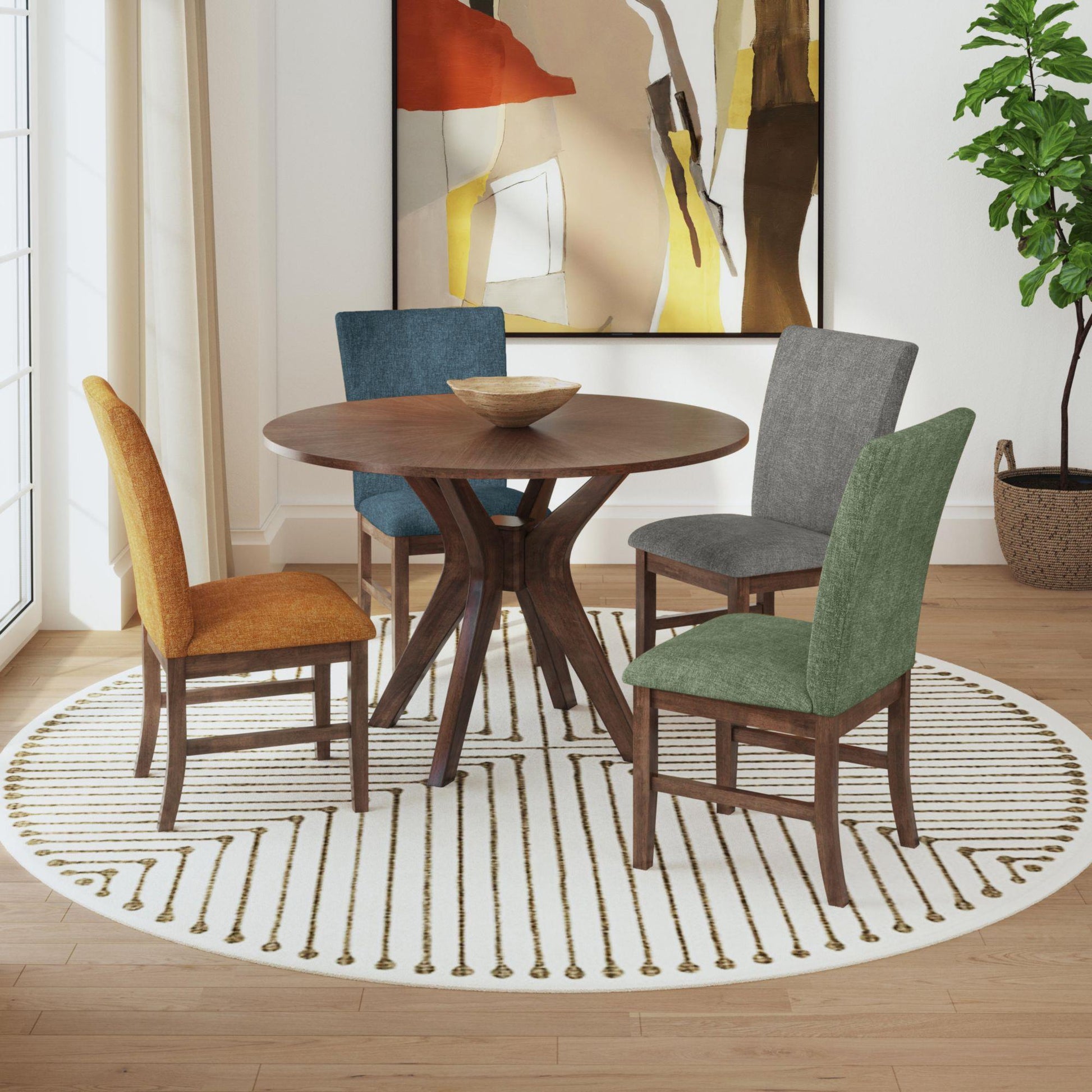Elements International Santa Barbara D - 16550 - 5 - RDT Round Dining Table - American Furniture of Slidell