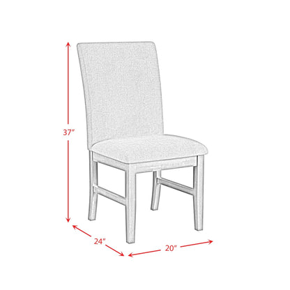 Elements International Santa Barbara D - 16550 - 5 - SCB Dining Side Chair - American Furniture of Slidell