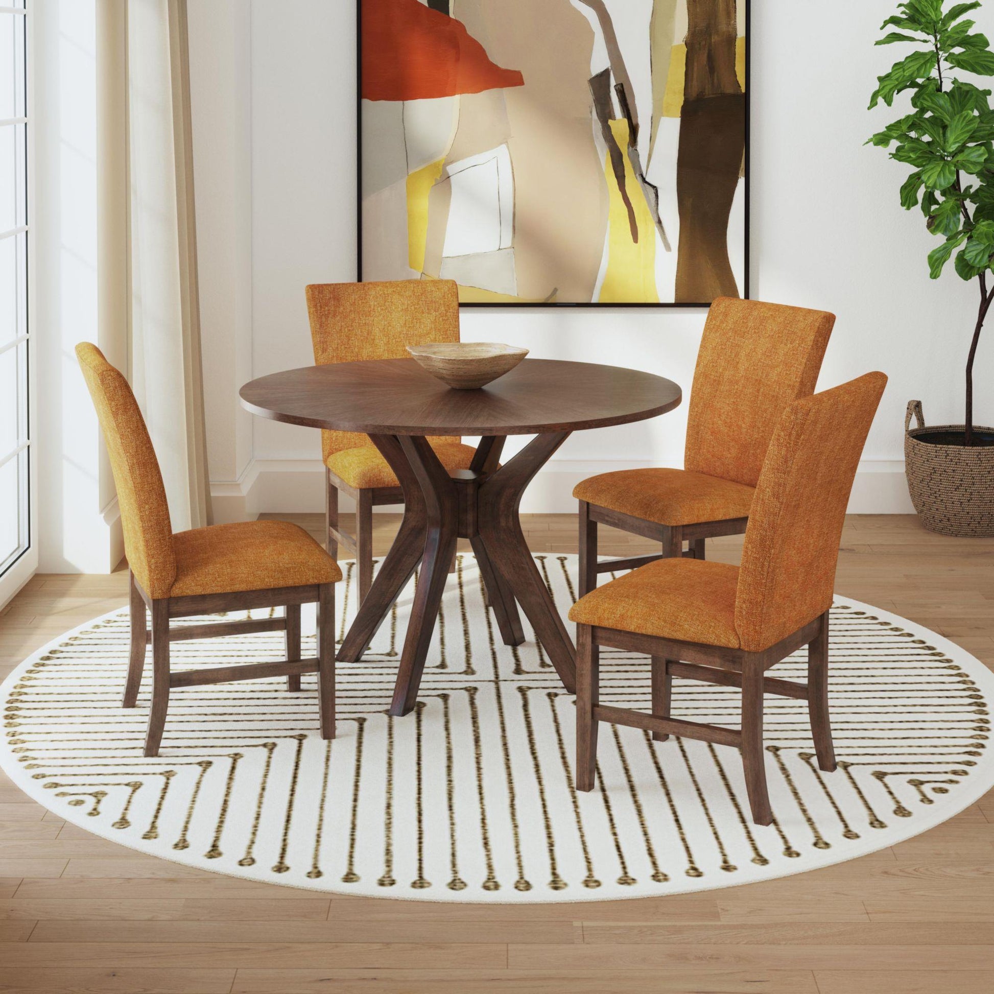 Elements International Santa Barbara D - 16550 - 5 - SCR Dining Side Chair - American Furniture of Slidell