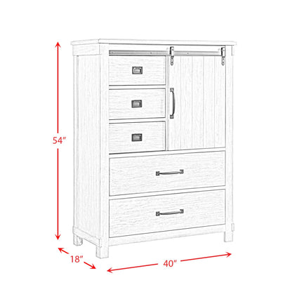 Elements International Scott SC300CH Gentlemen's Chest - Walnut - American Furniture of Slidell