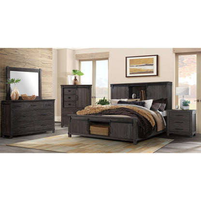 Elements International Scott SC300MR Dresser Mirror - Walnut - American Furniture of Slidell