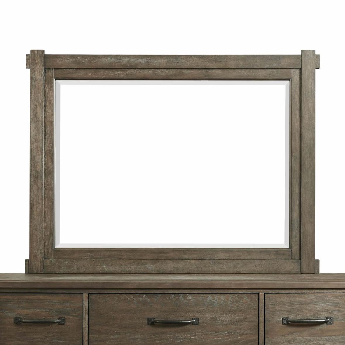 Elements International Scott SC300MR Dresser Mirror - Walnut - American Furniture of Slidell
