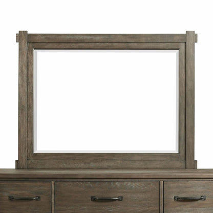 Elements International Scott SC300MR Dresser Mirror - Walnut - American Furniture of Slidell