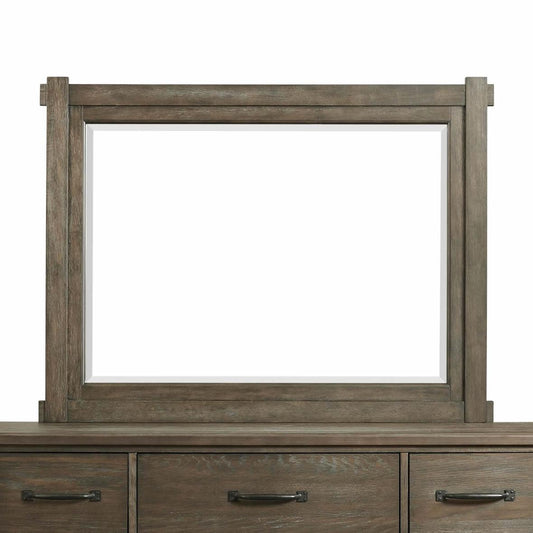 Elements International Scott SC300MR Dresser Mirror - Walnut - American Furniture of Slidell