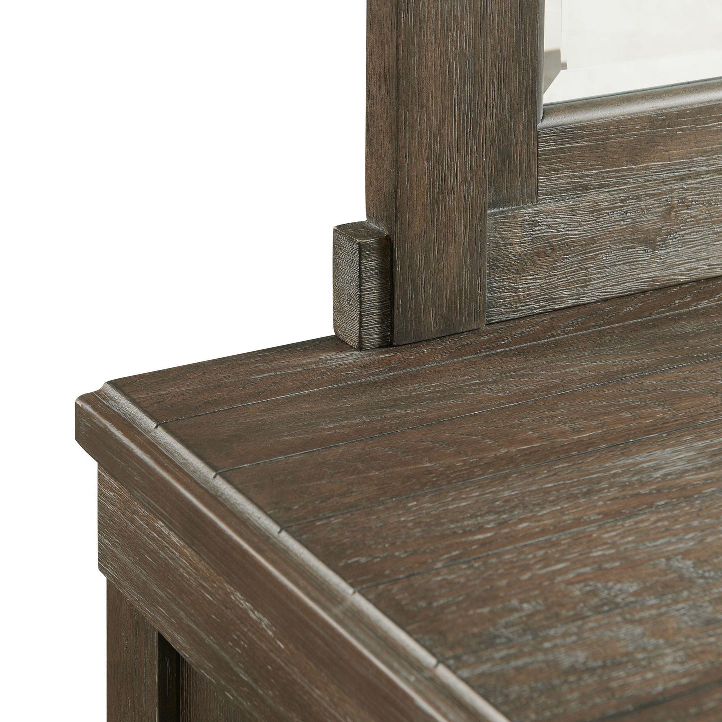 Elements International Scott SC300MR Dresser Mirror - Walnut - American Furniture of Slidell