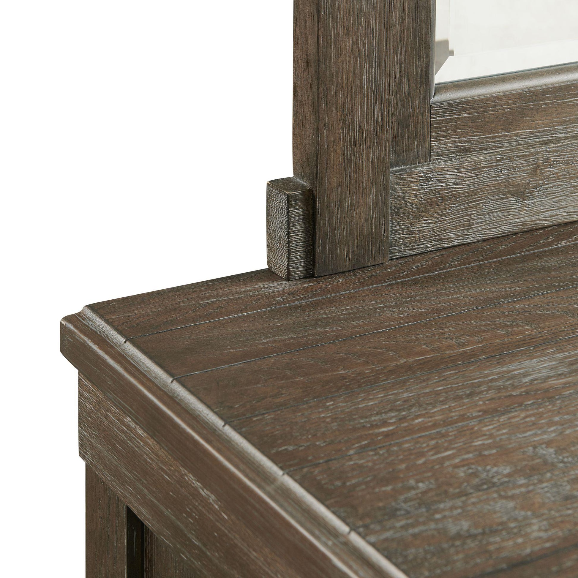 Elements International Scott SC300MR Dresser Mirror - Walnut - American Furniture of Slidell