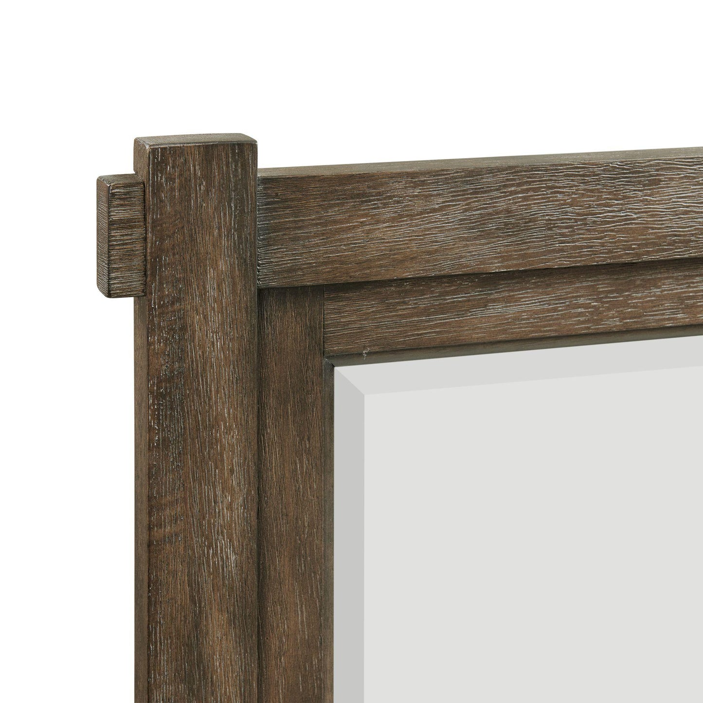 Elements International Scott SC300MR Dresser Mirror - Walnut - American Furniture of Slidell