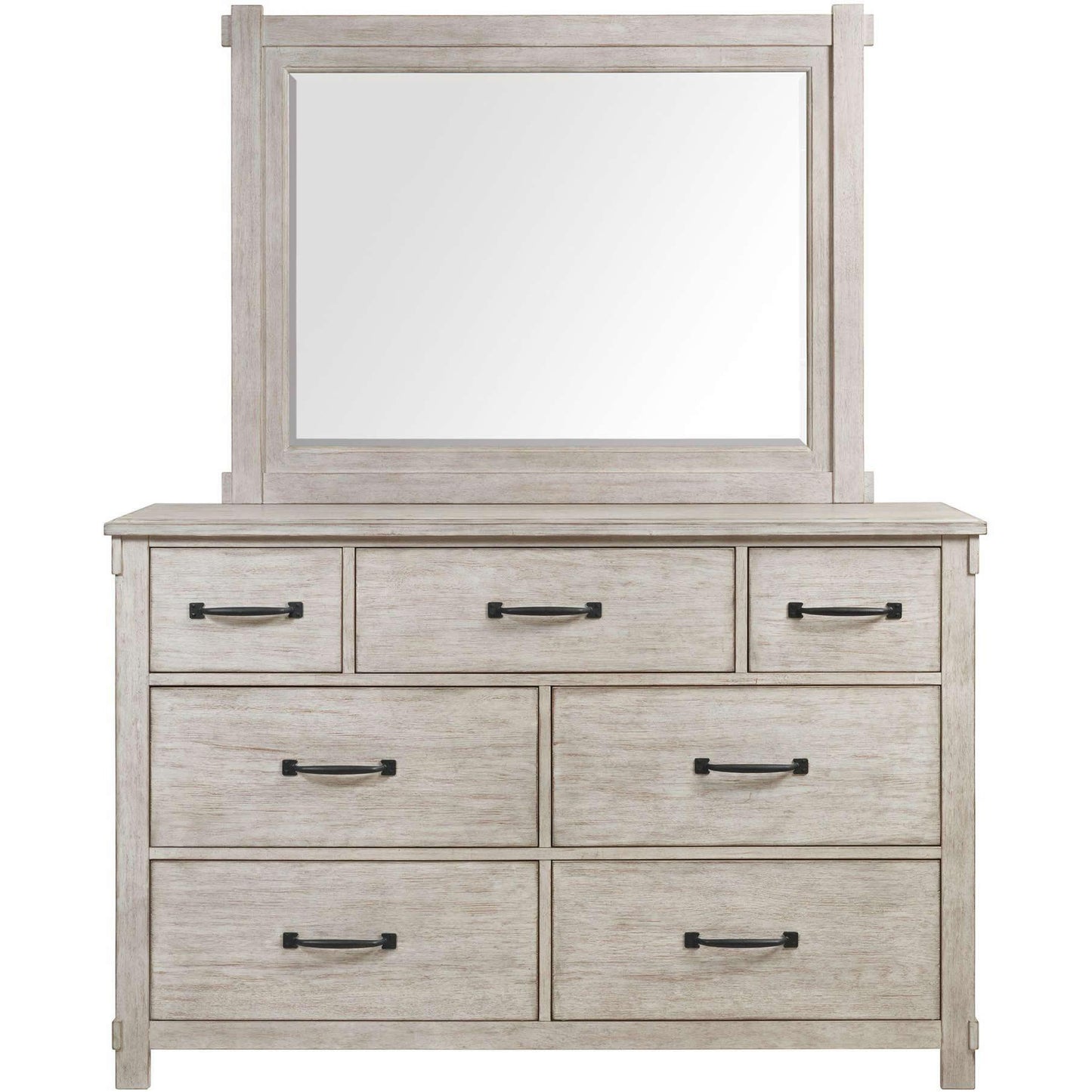 Elements International Scott SC6 7 pc Queen Platform Bedroom Set - American Furniture of Slidell