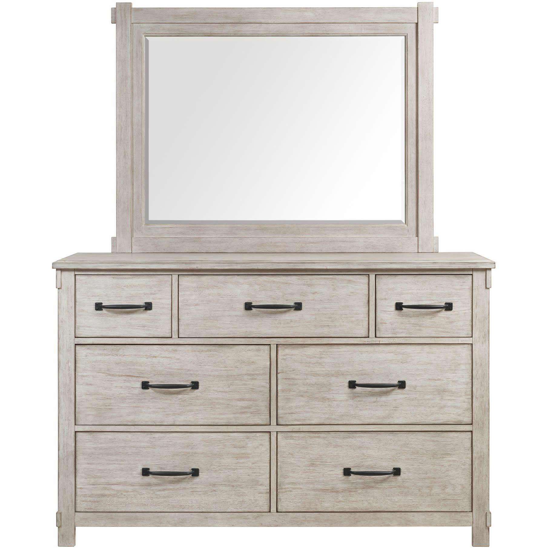 Elements International Scott SC6 7 pc Queen Platform Bedroom Set - American Furniture of Slidell