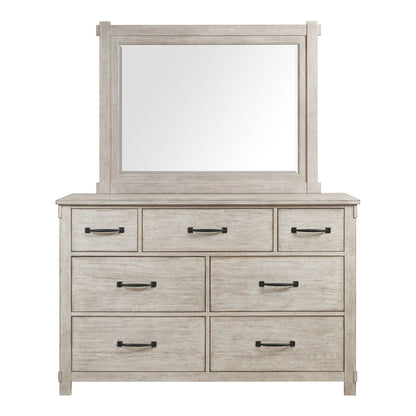 Elements International Scott SC600DRMR Dresser with Mirror Set - American Furniture of Slidell