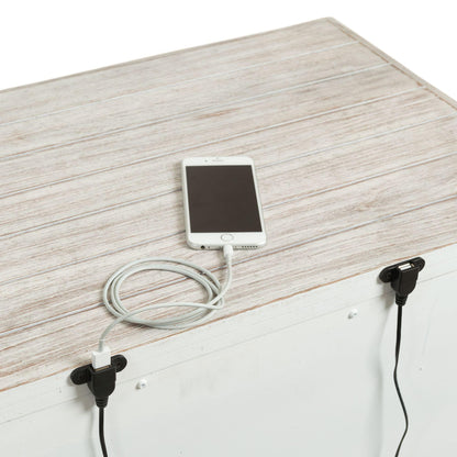 Elements International Scott SC600NS Nightstand with USB Ports - American Furniture of Slidell