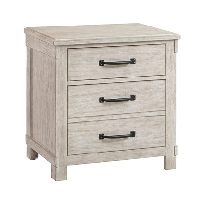 Elements International Scott SC600NS Nightstand with USB Ports - American Furniture of Slidell