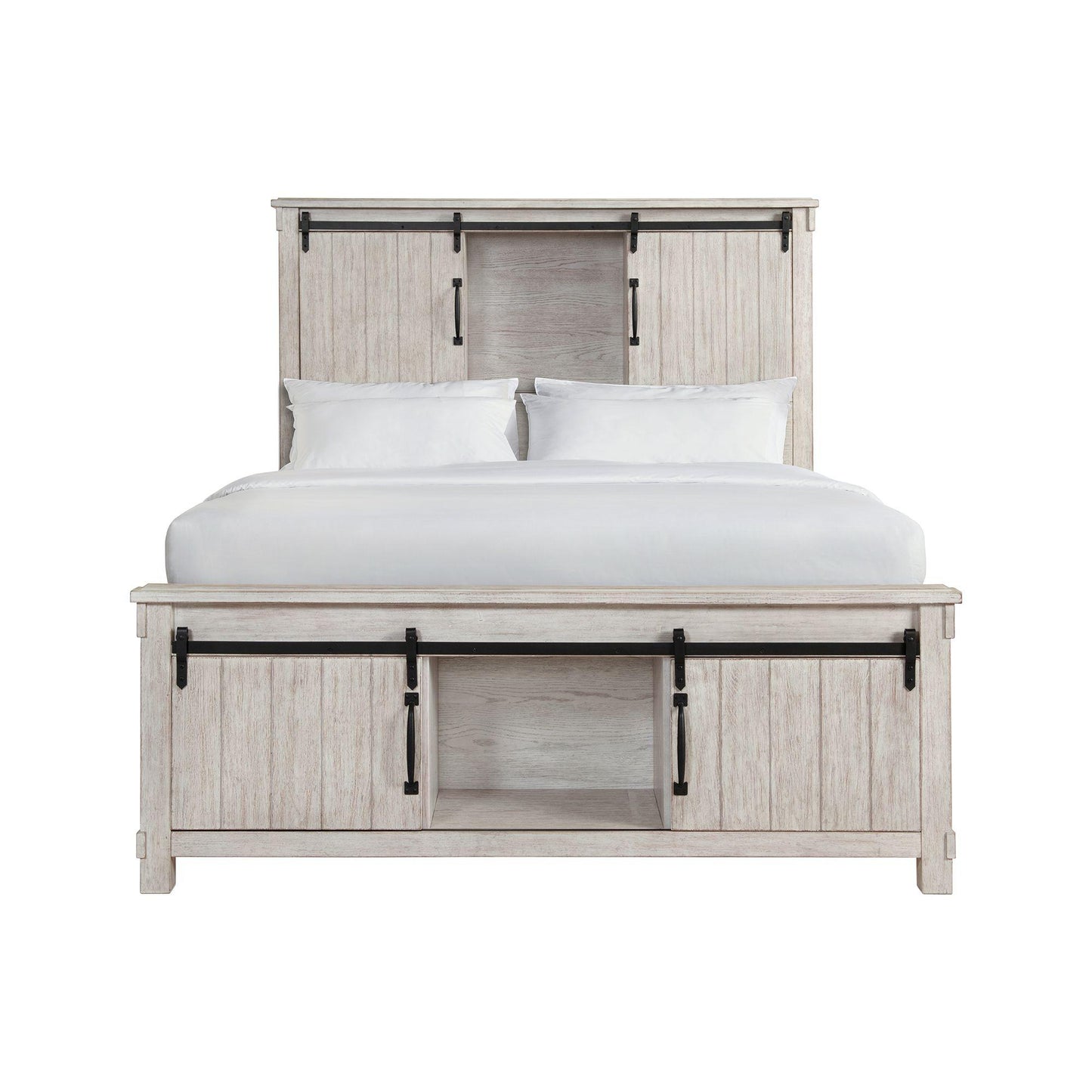 Elements International Scott SC670QB Queen Platform Storage Bed - American Furniture of Slidell